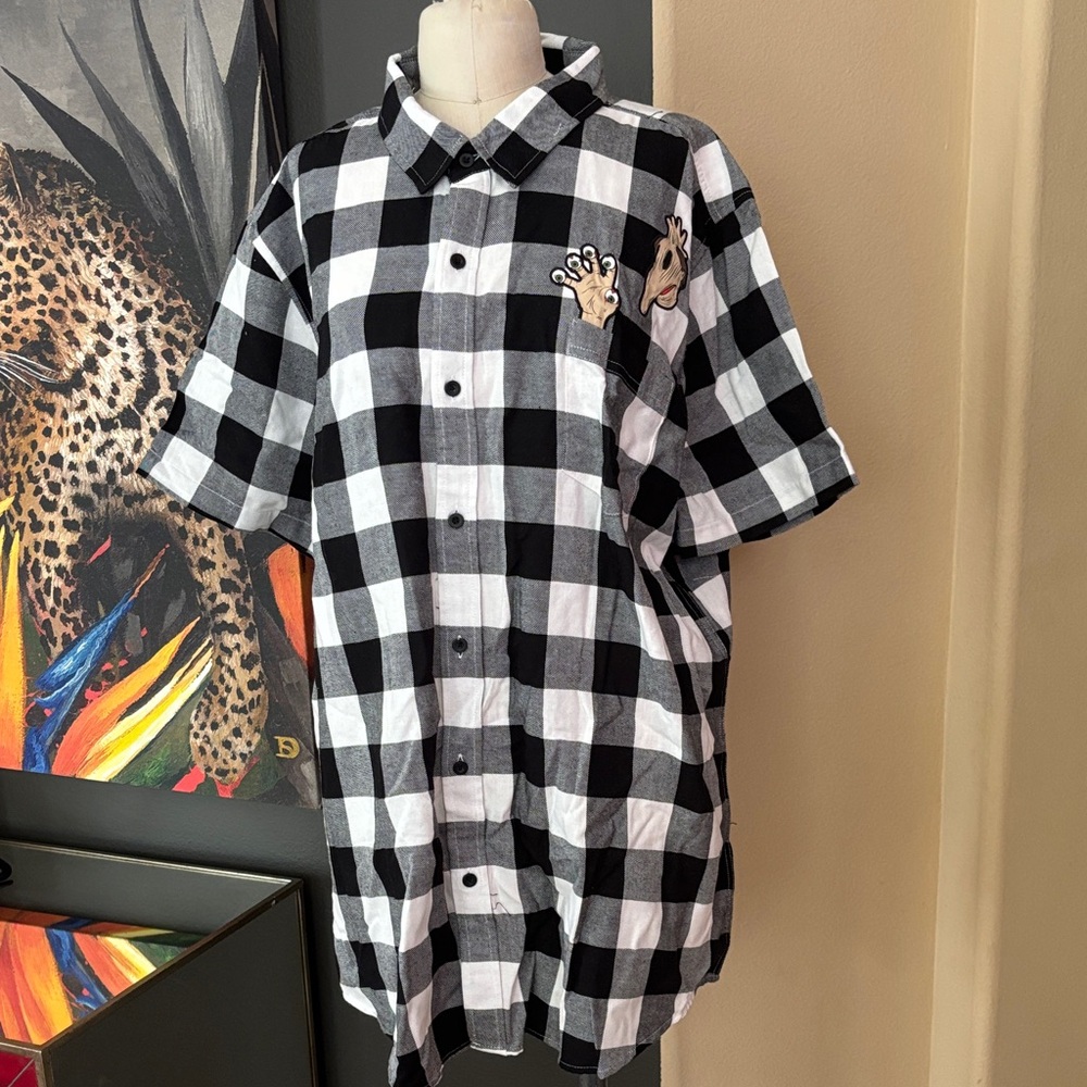 Beetlejuice Button down Shirt
